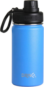 Load image into Gallery viewer, DRINCO Stainless Steel Water Bottle Spout Lid Vacuum Insulated Double Wall Water Bottle Wide Mouth (40oz 32oz 22oz 18oz 14oz) Leak Proof Keeps Cold or Hot (14 oz, 14oz Royal Blue)