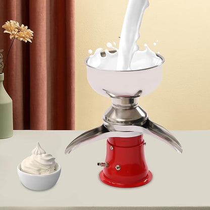 Electric Milk Cream Centrifugal Separator, 5L/1.32Gal Adjustable Consistency Make Cream Butter Milkshake, 10500RPM Separator Goat Milk Separator, Fat Content of Skim Milk: ≤0.03%, 110-240V
