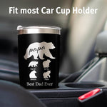 Load image into Gallery viewer, Personalized Tumbler with Mama Bear - Custom Coffee Mug Cup 20 Oz with Lid - Customized Christmas Gifts for Dad Mom - Birthday Gifts for Dad Mom (Mama/Papa-Bear)
