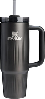 Load image into Gallery viewer, STANLEY Quencher H2.0 Tumbler with Handle and Straw 30 oz | Flowstate 3-Position Lid | Cup Holder Compatible for Travel | Insulated Stainless Steel Cup | BPA-Free | Fluted Black