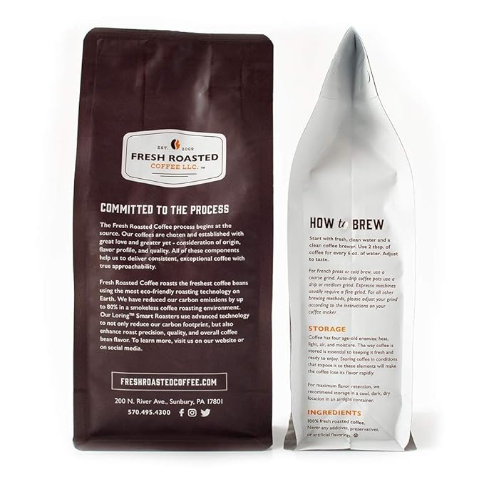 Fresh Roasted Coffee, Dark Guatemala Huehuetenango | 2 lb (32 oz) | Single Origin | Dark Roast | Kosher | Whole Bean