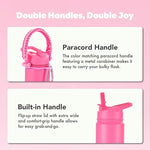 Load image into Gallery viewer, mininoo Insulated Stainless Steel Water Bottle with Straw and Lid for Sports, 24 oz, Sweet Peach