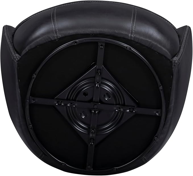 Parker Living Barolo - Vintage Onyx Genuine Italian Leather Swivel Club Chair