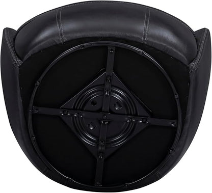 Parker Living Barolo - Vintage Onyx Genuine Italian Leather Swivel Club Chair