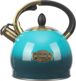 Load image into Gallery viewer, 3Quart Whistling Tea Kettle Classic Teapot Stainless Steel Teakettle with Cool Grip for Stovetop