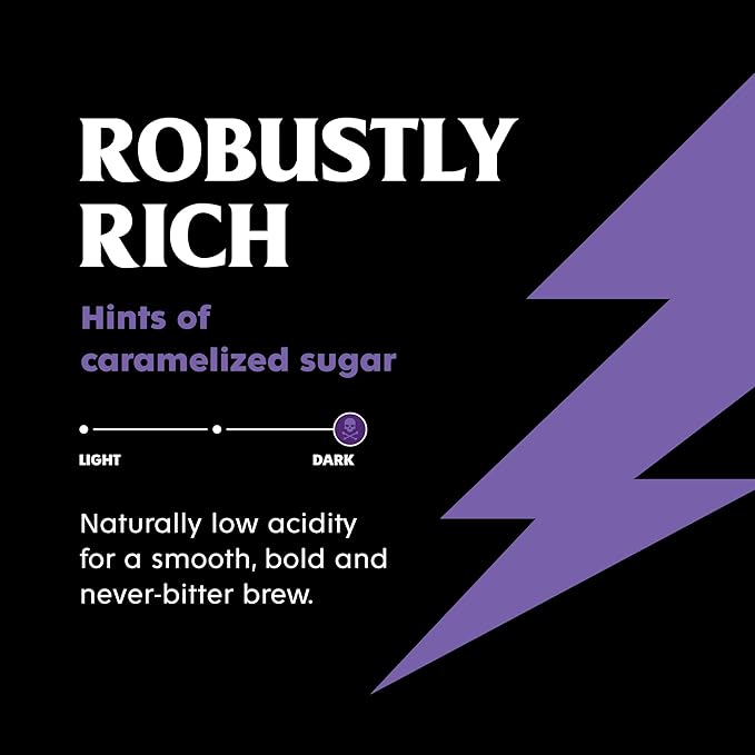 Death Wish Coffee, Organic and Fair Trade Espresso Roast Ground Coffee, 14 ounce (Pack of 1)