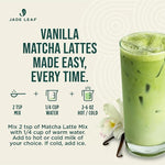 Load image into Gallery viewer, Jade Leaf Matcha Organic Cafe Style Vanilla Matcha Latte Green Tea Powder, Premium Barista Crafted Mix, Authentically Japanese, 15 Servings (5.3 Ounces)