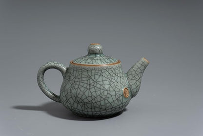 Handmade Longquan Celadon Teapot 260ml - Chinese ceramic kung Fu teapot, perfect for black tea and green tea