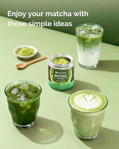 Maestri House Ceremonial Grade Matcha Powder - Premium First Harvest Green Tea Powder, 100% Pure Unsweetened No Additives, USDA Organic Gluten-Free Vegan, 1.06oz Tin