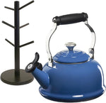Load image into Gallery viewer, Le Creuset 1.7qt Kettle &amp; divvi! 6-Cup Mug Tree Bundle - Marseille