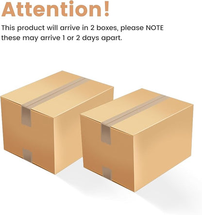 Modern Coffee Table, Round Coffee Table with Dual-Layered Table Tops, Cream White Living Room Center Table for Bedroom, Office, Small Spaces, Easy to Assemble