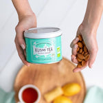 Load image into Gallery viewer, Kusmi Tea - Almond Rooibos - Organic Blend of Rooibos Tea &amp; Almond Flavor - Caffeine Free Herbal Tea - Loose Leaf Tea - Tin Box of 3.5 oz - Quantity for about 50 cups