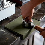 Load image into Gallery viewer, watchget Espresso Tamping Mat, Coffee Tamper Mat, Olive Silicone Food Grade Pad, 8Inch X 6Inch Coffee Tamp Station, Espresso Accessory, Waterproof and Heat Resistant