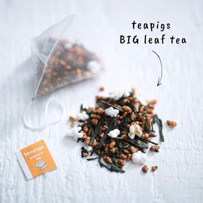 Teapigs Popcorn Herbal Tea Bags Made With Whole Leaves (6 Packs of 15 Tea bags)