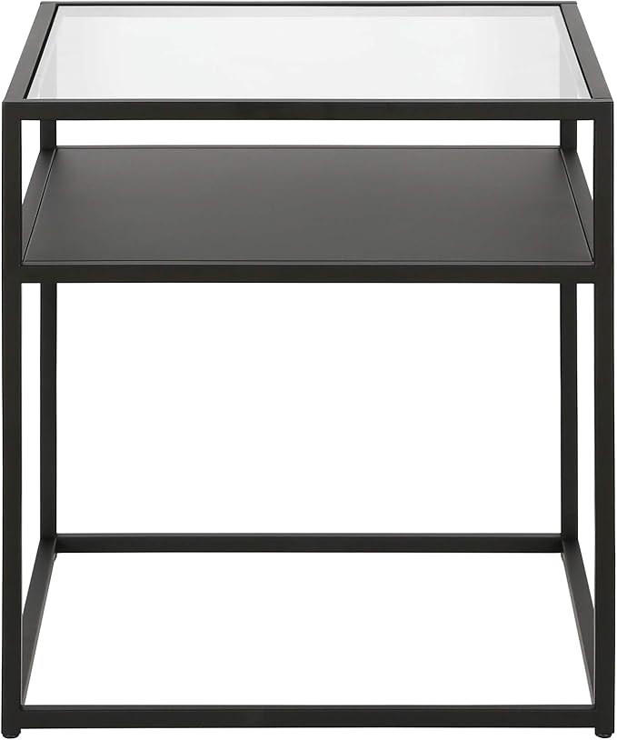 Ada 20'' Wide Square Side Table in Blackened Bronze