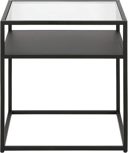 Ada 20'' Wide Square Side Table in Blackened Bronze