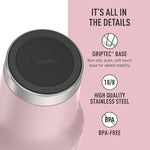 Load image into Gallery viewer, THERMOS Stainless Steel Cup Holder Mug - 40 Ounce, Sunset Pink - Insulated Tumbler with Lid and Straw, Plus Leak-Resistant Slide Lock