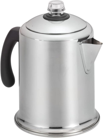 Farberware Classic Yosemite Stainless Steel Coffee Percolator - 8 Cup, Silver