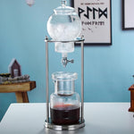 Load image into Gallery viewer, LOYALHEARTDY Ice Cold Brew Dripper Coffee Maker, 600 ml Luxury Iced Coffee Maker Smooth Drip Coffee Maker with Adjustable Rate Dripper Cold Brew Coffee Machine Ice Drip Coffee Maker for Coffee &amp; Tea