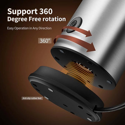 Milk Frother 4 in 1 Electric Milk Steamer Automatic Hot & Cold Foam Maker and Milk Warmer for Latte, Cappuccinos, Macchiato, Hot Chocolate Milk