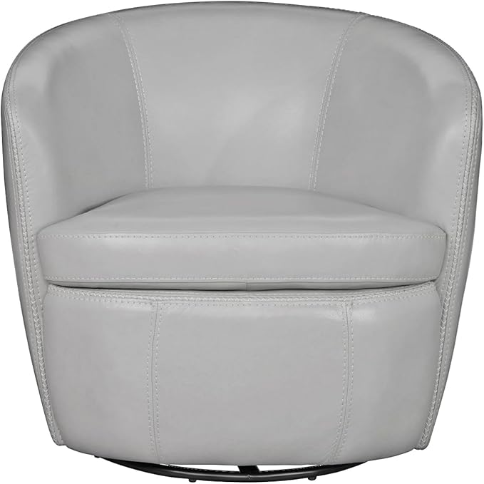 Parker Living Barolo - Steamboat Ice 100% Italian Leather Swivel Club Chair