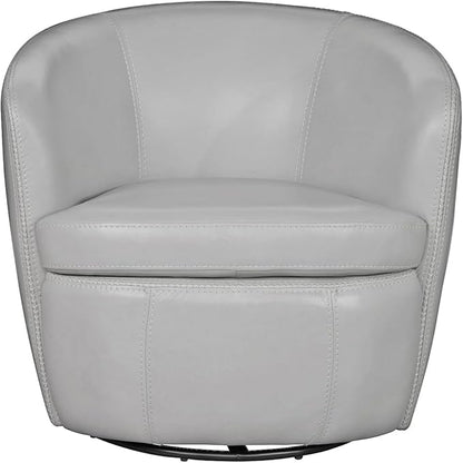 Parker Living Barolo - Steamboat Ice 100% Italian Leather Swivel Club Chair