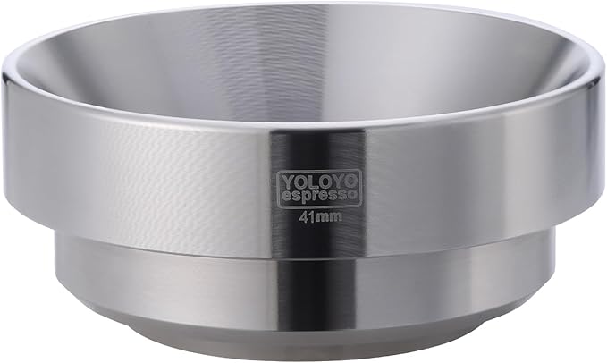YOLOYO 41mm Dosing Funnel Specially for La Marzocco 1 Cup 7g Single Basket and VST 7g Basket, Precisely Manufactured Stainless Steel Espresso Dosing Funnel