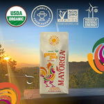 Load image into Gallery viewer, Mayorga Organic Coffee 2lb Buenos Dias - Light Roast Whole Bean Coffee Specialty Grade, 100% Arabica, Slow Roasted, Citrusy and Sweet Flavor with Low Acidity - USDA Organic, Non-GMO, Kosher
