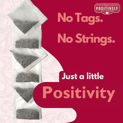 Organic Positively Tea Company, Hibiscus Herbal Tea Bags, 100 Count, Eco-Friendly Tea Bags, Non-GMO