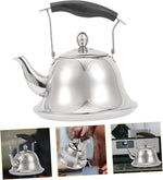 Load image into Gallery viewer, ERINGOGO 2L Whistling Tea Kettle Stovetop, Stainless Steel Teapot Water Kettle with Removable Tea Infuser, Mirror Polished Retro Tea Maker for Gas, Induction