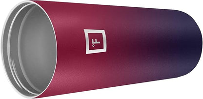 IRON °FLASK Classic Tumbler - Vacuum Insulated Stainless Steel Water Bottle, Double Walled, Drinking Cup, Insulated Travel Mug (Dark Rainbow, 24 oz Solid Lid)