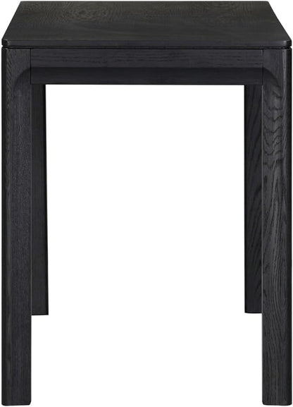 NTC Flow Modern Wooden Rectangle Desk Table with Hidden Drawer – Waterproof & Heat Resistant, Burnt Black