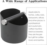 Load image into Gallery viewer, Italian Espresso Tapping Box, Stainless Steel Coffee Grinding Tapping Box, With Detachable Tapping Rod And Anti Slip Rubber Base (Black-S)