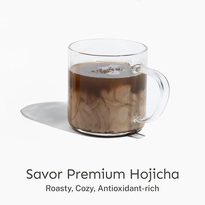 Yu Tea Organic Hojicha Green Tea Powder, 75 Servings | Rich in Antioxidants & EGCG | Pure Japanese Roasted Green Tea | Low Caffeine & Unsweetened Matcha Alternative | Resealable Pouch, 2.65 oz