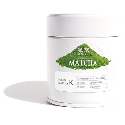 SOKYO ceremonial matcha powder series powdered green tea Japanese matcha (1.05oz / 30g, Mie Ceremonial K)
