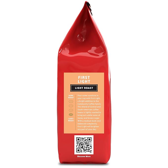 Community Coffee First Light Blend, 12 Ounces Light Roast Ground Coffee, 12 Ounce (Pack of 1)