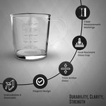 Load image into Gallery viewer, Rattleware 3 oz Espresso Shot Glass Pitcher – Double Spouted Genuine Barista Measuring Cup with White Graduations in ml &amp; oz – High-Volume, Commercial-Grade for Swift Espresso Pouring &amp; Precision