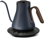 Load image into Gallery viewer, Electric Kettles, INTASTING Gooseneck Electric Kettle, ±1℉ Temperature Control, Stainless Steel Inner, Quick Heating, for Pour Over Coffee, Brew Tea, Boil Hot Water, 0.9L (Navy Blue)