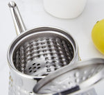 Load image into Gallery viewer, SANQIAHOME 1.6L(54oz) Stainless Steel Hammer Patterned Teapot With Removeable Infuser,Loose leaf cover,Silver