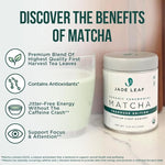 Load image into Gallery viewer, Jade Leaf Matcha Organic Green Tea Powder - Teahouse Edition - Premium First Harvest Ceremonial Grade - Authentic Japanese Origin (3.53 Ounce Pouch)