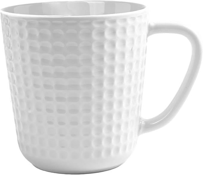 Large Coffee Mug, 20 oz Ceramc Coffee Cup with Handle, Porcelain Big Tea Cup for Office and Home, for Latte Cocoa Dishwasher and Microwave Safe, 1PC, White