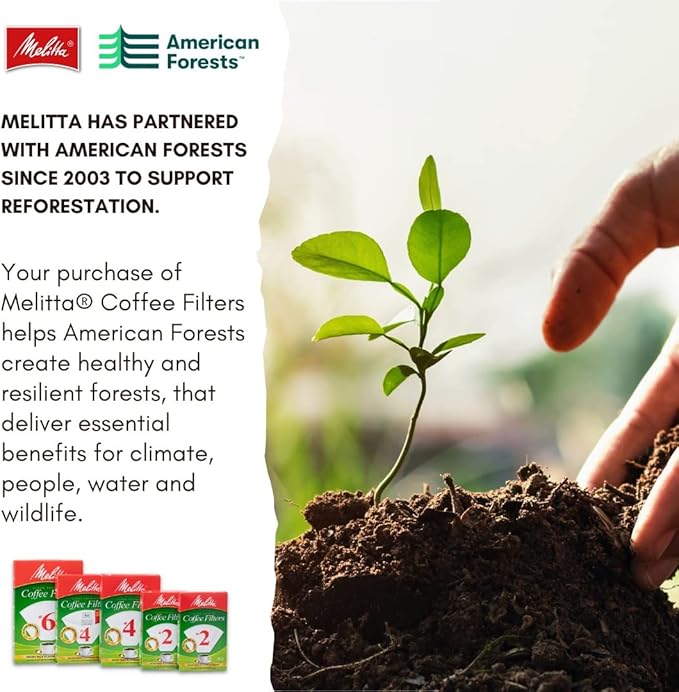 Melitta #4 Cone Coffee Filters, Bamboo, 80 Count (Pack of 6) 480 Total Filters Count - Packaging May Vary