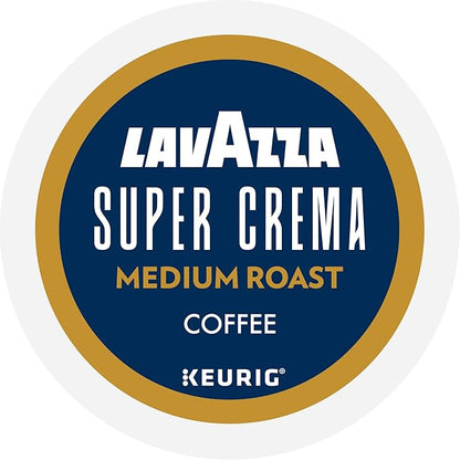 Lavazza Super Crema, Single Serve Keurig® K-Cup® Pods, Medium Espresso Roast Coffee, 96-Count Box
