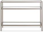 Load image into Gallery viewer, Henn&amp;Hart Sivil Console Table, 42" Wide, Silver