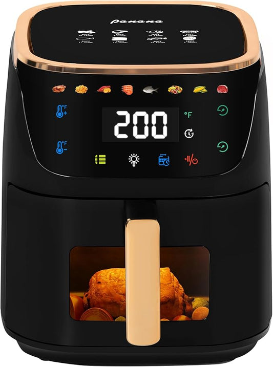 Panana Air Fryer, 8QT Large Capacity Air Fryer, Oilless Healty Cooker Airfryer Oven with 8 Presets, 1500W Air Fryers for Quick Meal, Home Use