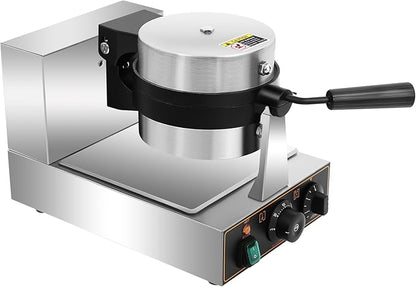 Burger Waffle Maker,Commercial Electric Burger Panini Maker Machine,Non Stick Waffle Press Machine with Time & Temp Control Stainless Steel Material for Home Kitchens Breakfast Shops Schools