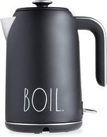 Load image into Gallery viewer, Rae Dunn Electric Hot Water Kettle - Stainless Steel Coffee Maker, Tea Kettle, Swivel Base, With Automatic Shut Off Boil-Dry Protection, Easy Pour Pitcher, 1500 Watt Boiling Power, 1.7 Liters, Black