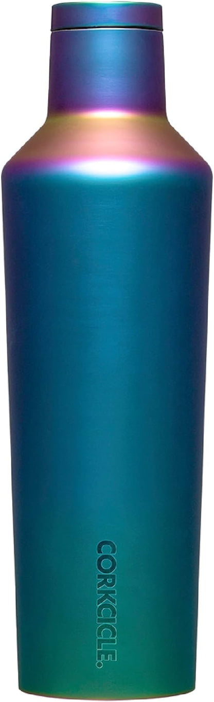 Corkcicle Classic Canteen Insulated Tumbler, Dragonfly, 16 oz – Reusable Water Bottle Keeps Beverages Cold for 25 Hours & Hot 12 Hours – Cupholder Friendly Tumbler with Screw-On Cap