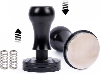 Barista-Grade Espresso Hand Tamper Set - 51mm Stainless Steel Coffee Calibrated Tamper with Adjustable Spring Pressure (3 Spring Weights) Coffee Machine Accessories