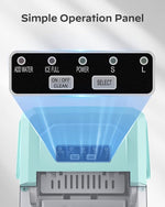 Load image into Gallery viewer, Silonn Ice Maker Countertop Machine with Handle, 26lbs in 24h, 9 Ice Cubes Ready in 6 Mins, Self-Cleaning Ice Makers with Basket and Scoop, Ideal for Home Kitchen Camping, Green